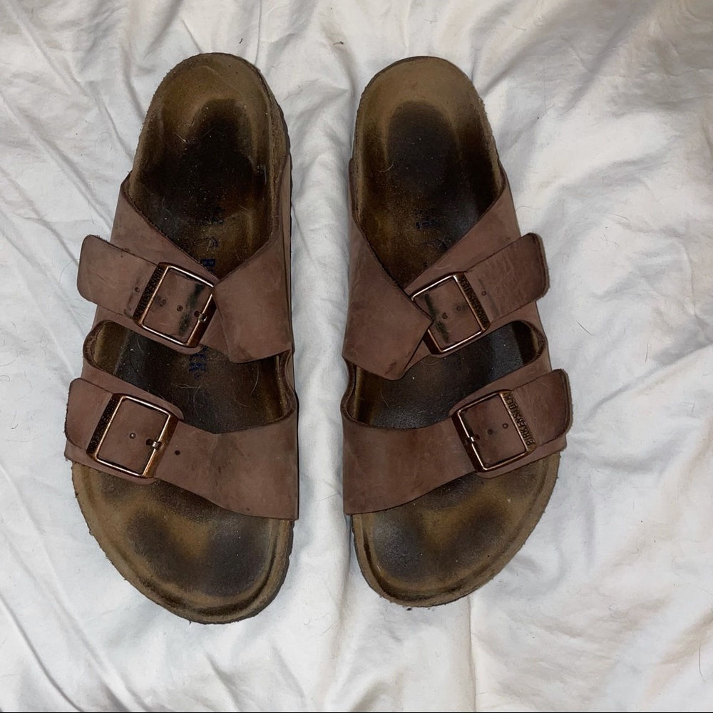 Arizona soft footbed oiled Nubuck leather habana with box